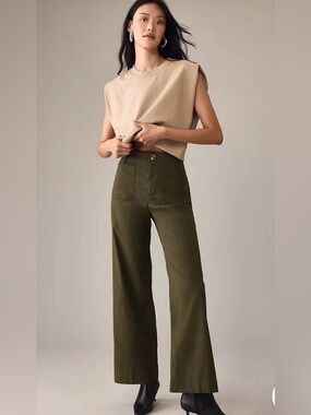 Anthropologie Maeve the Colette wide leg women’s 31 tall in Holly new magic fab